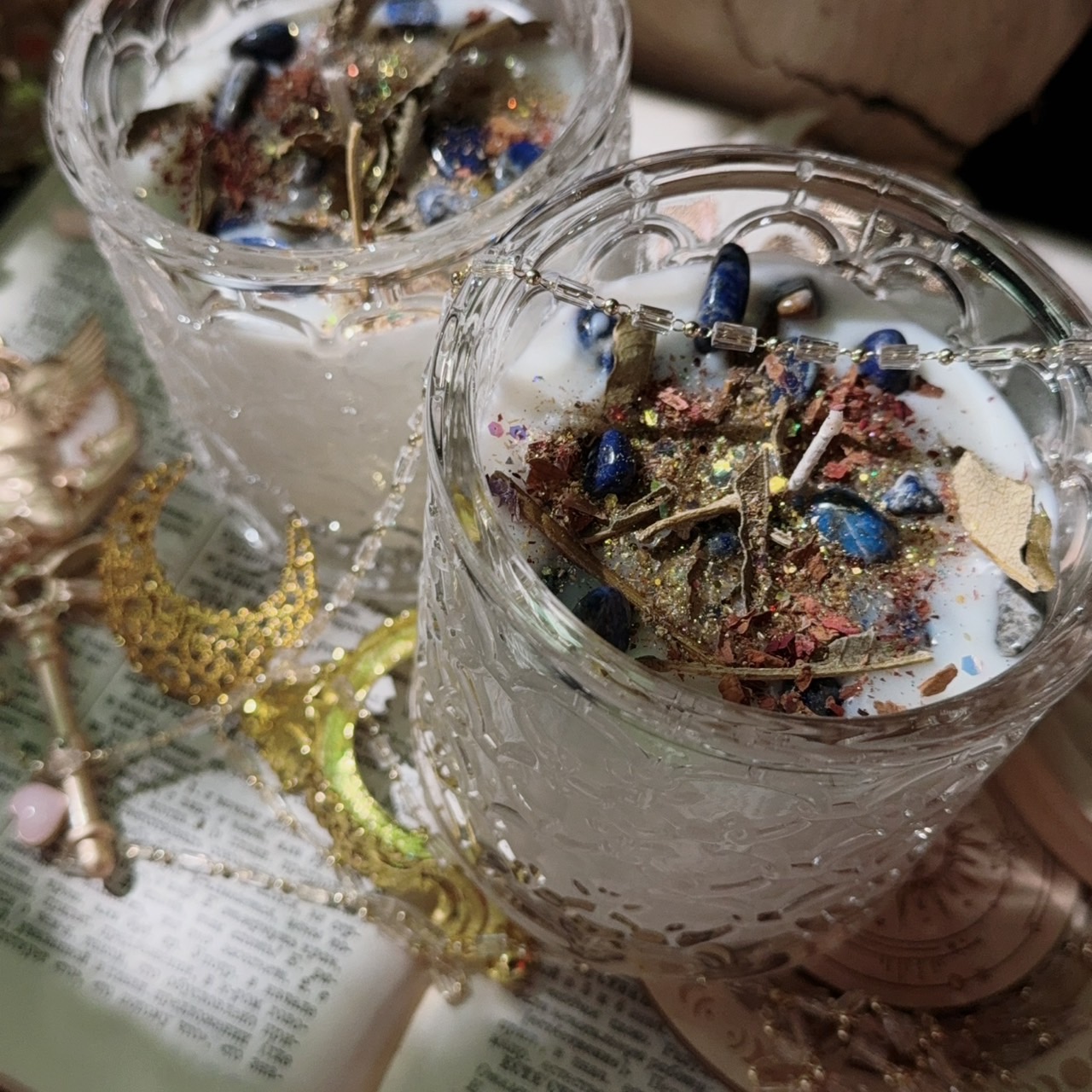 ✦☾⋆˚⊹⟡ 夜月凝光・星靈回向蠟燭 ⟡⊹˚⋆☽✦ 